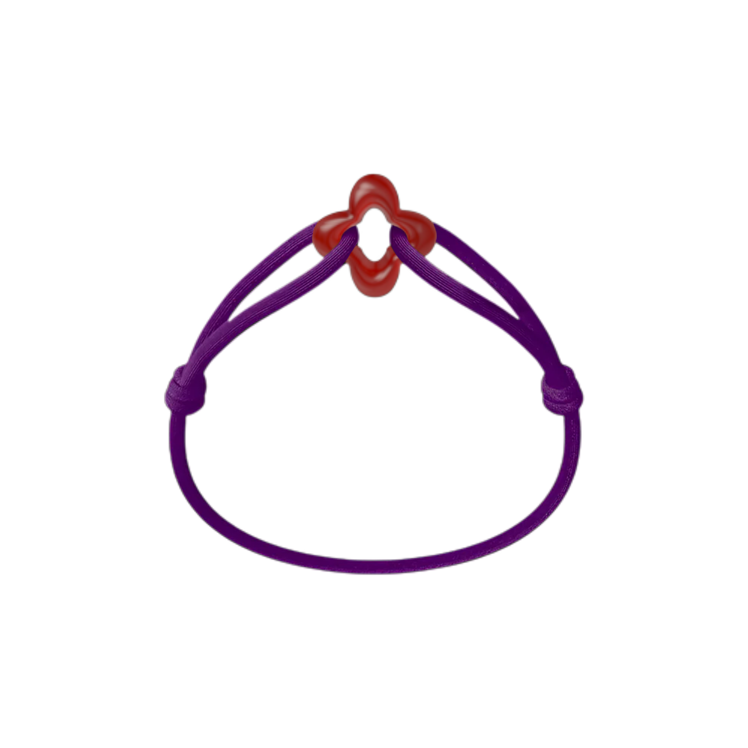 Red Clover Cord Bracelet