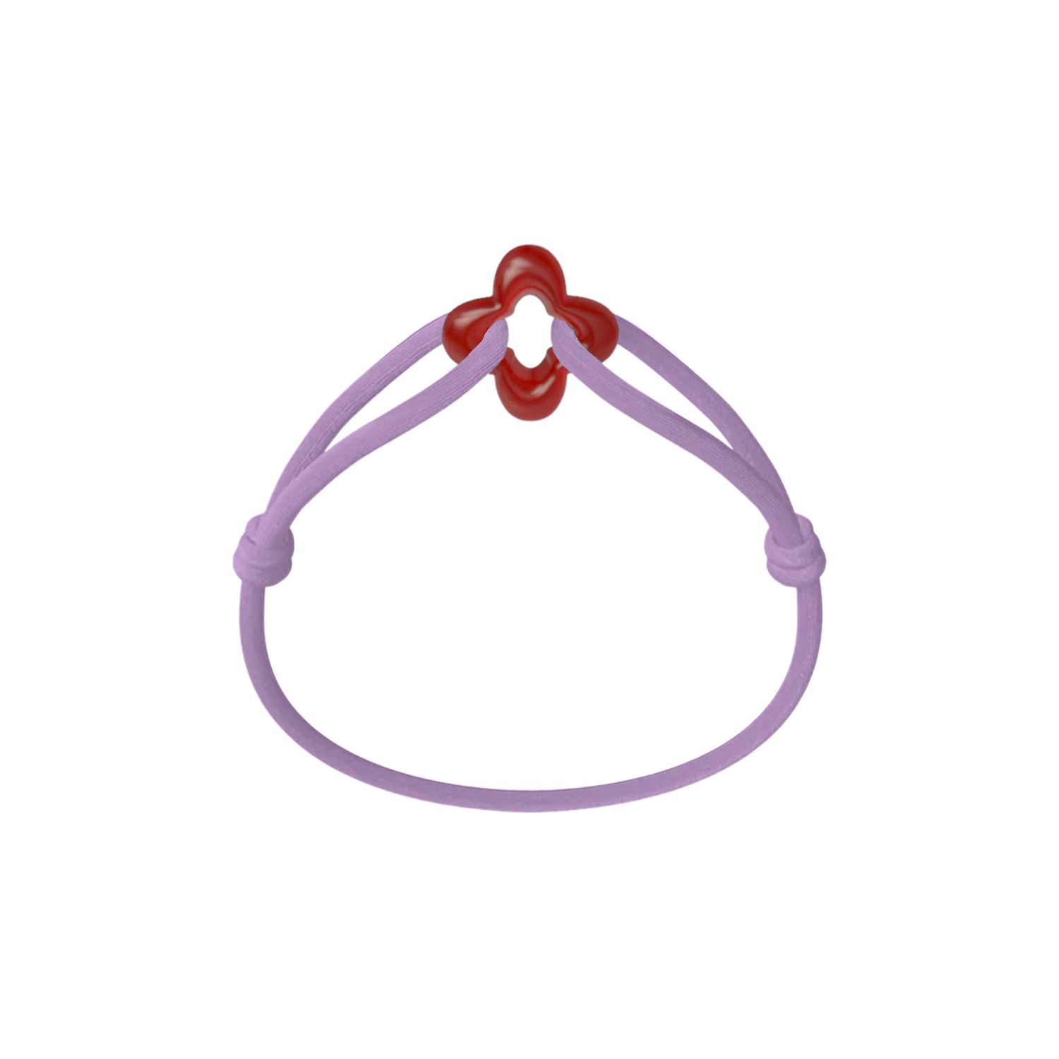 Red Clover Cord Bracelet