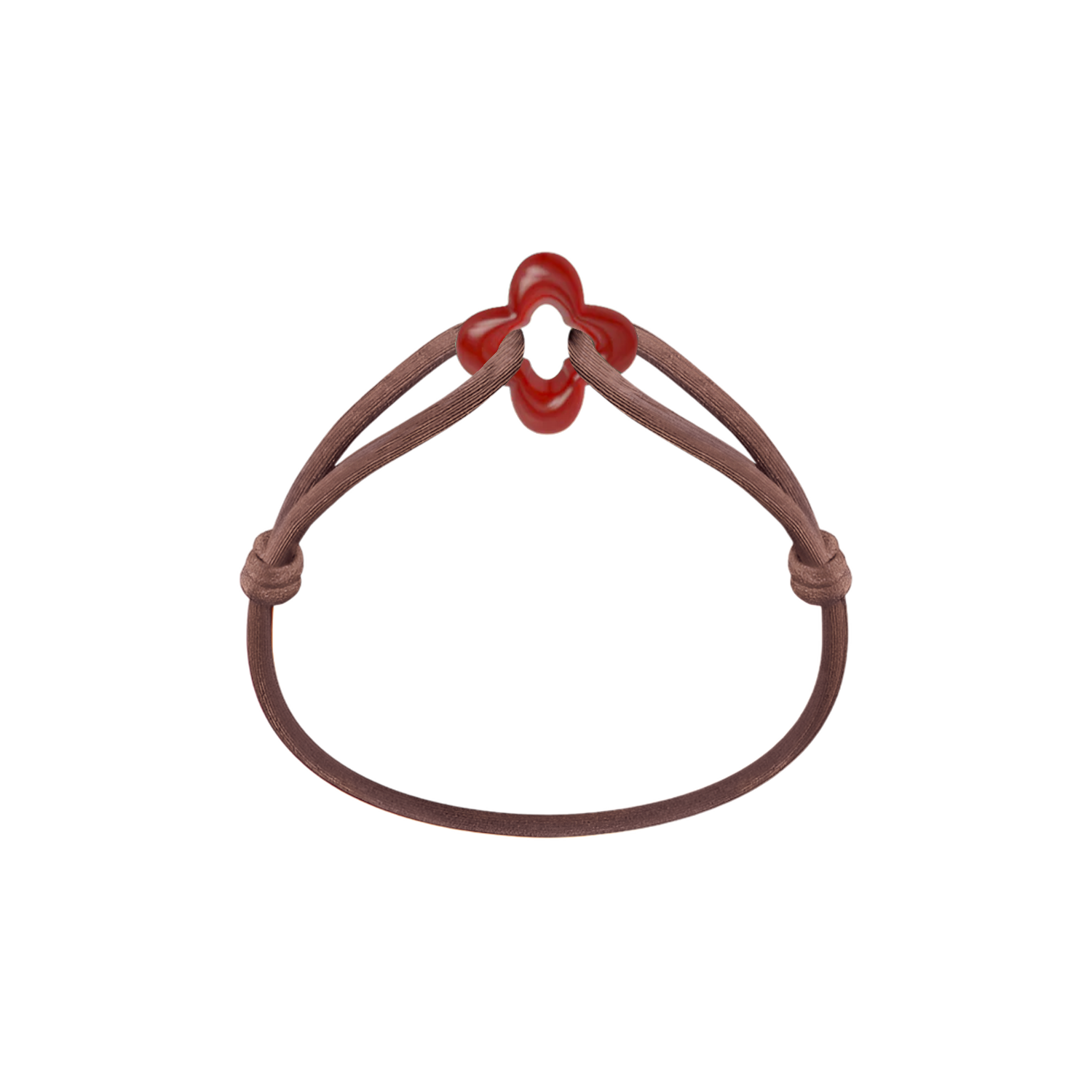 Red Clover Cord Bracelet