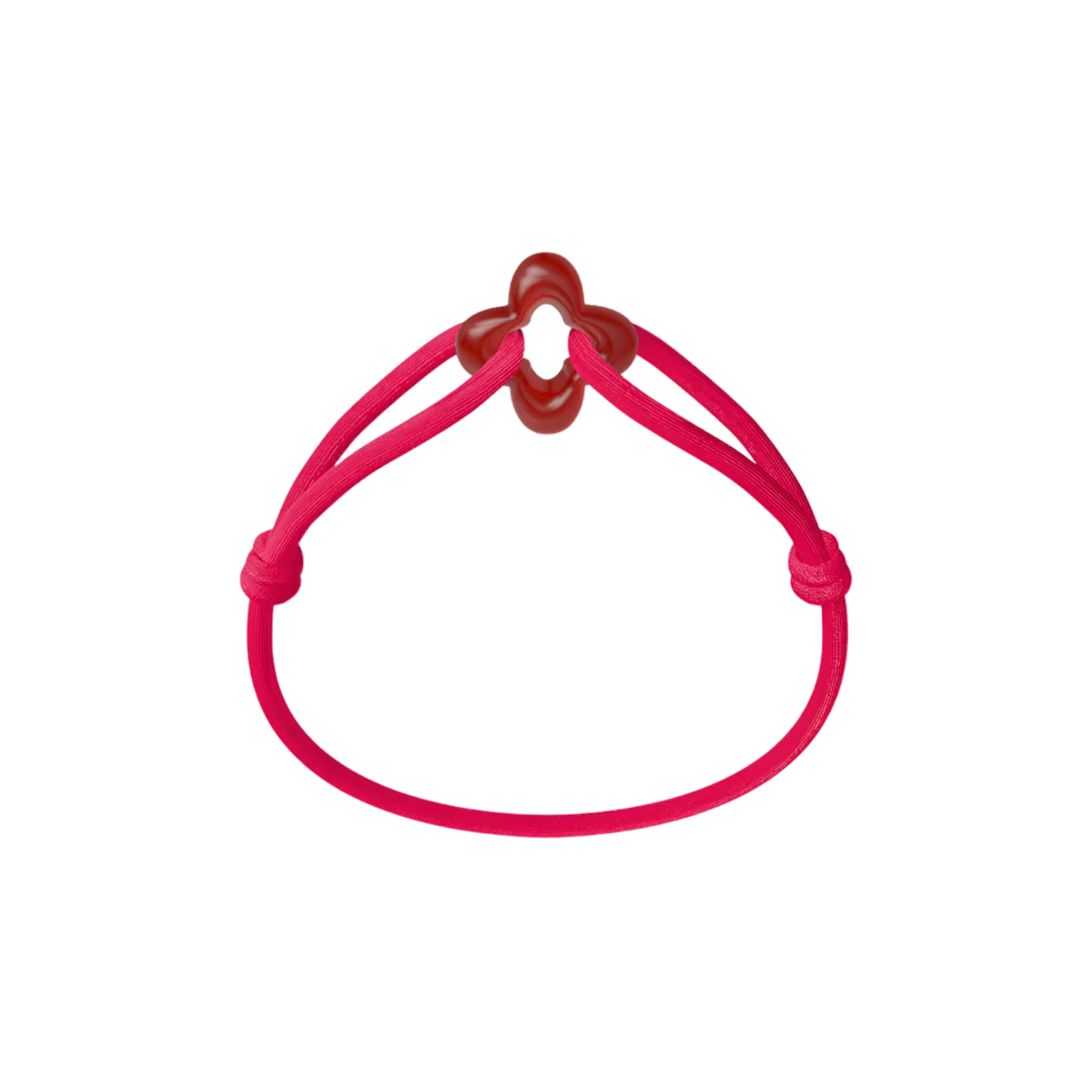 Red Clover Cord Bracelet