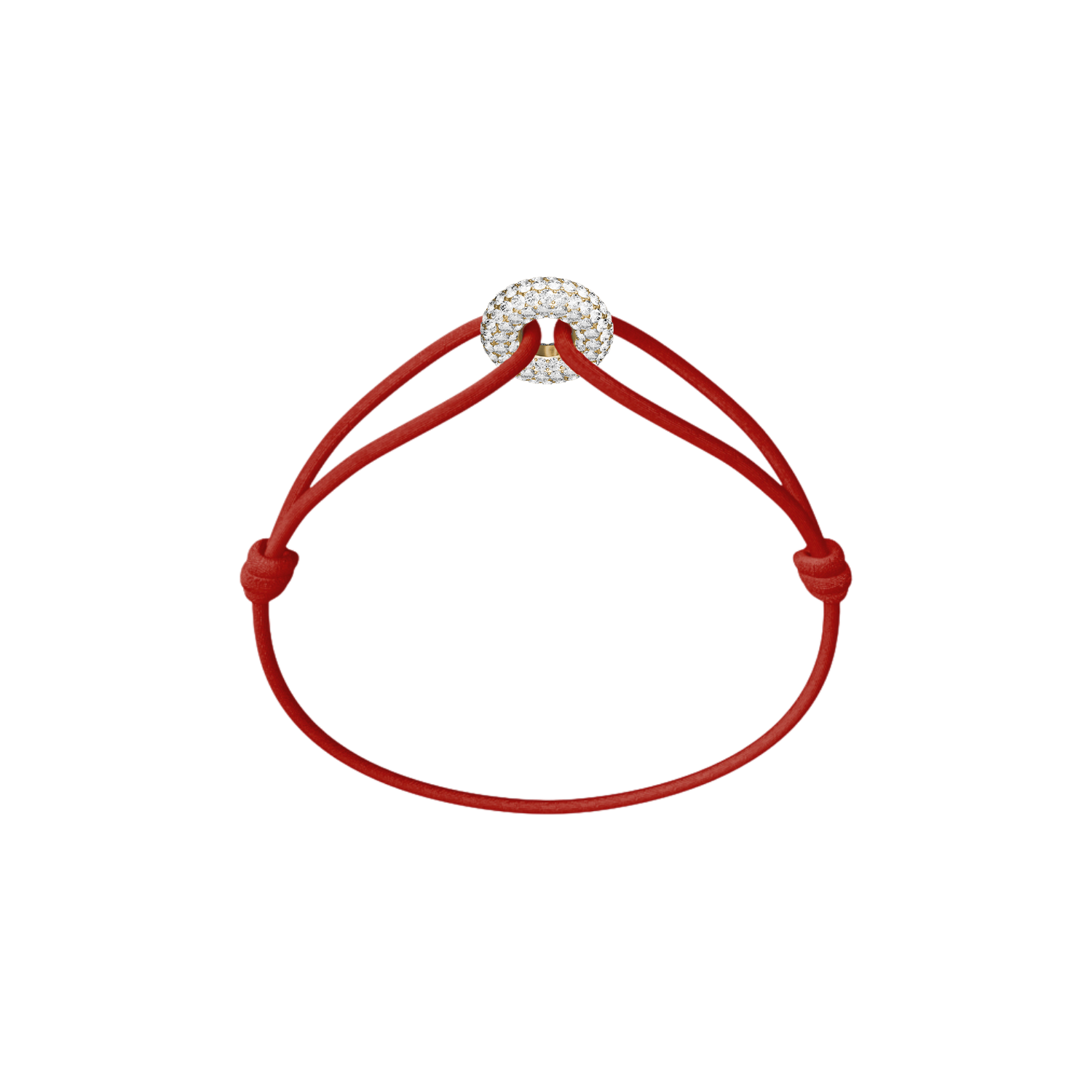 Mini Golden Soho Pavé Cord Bracelet