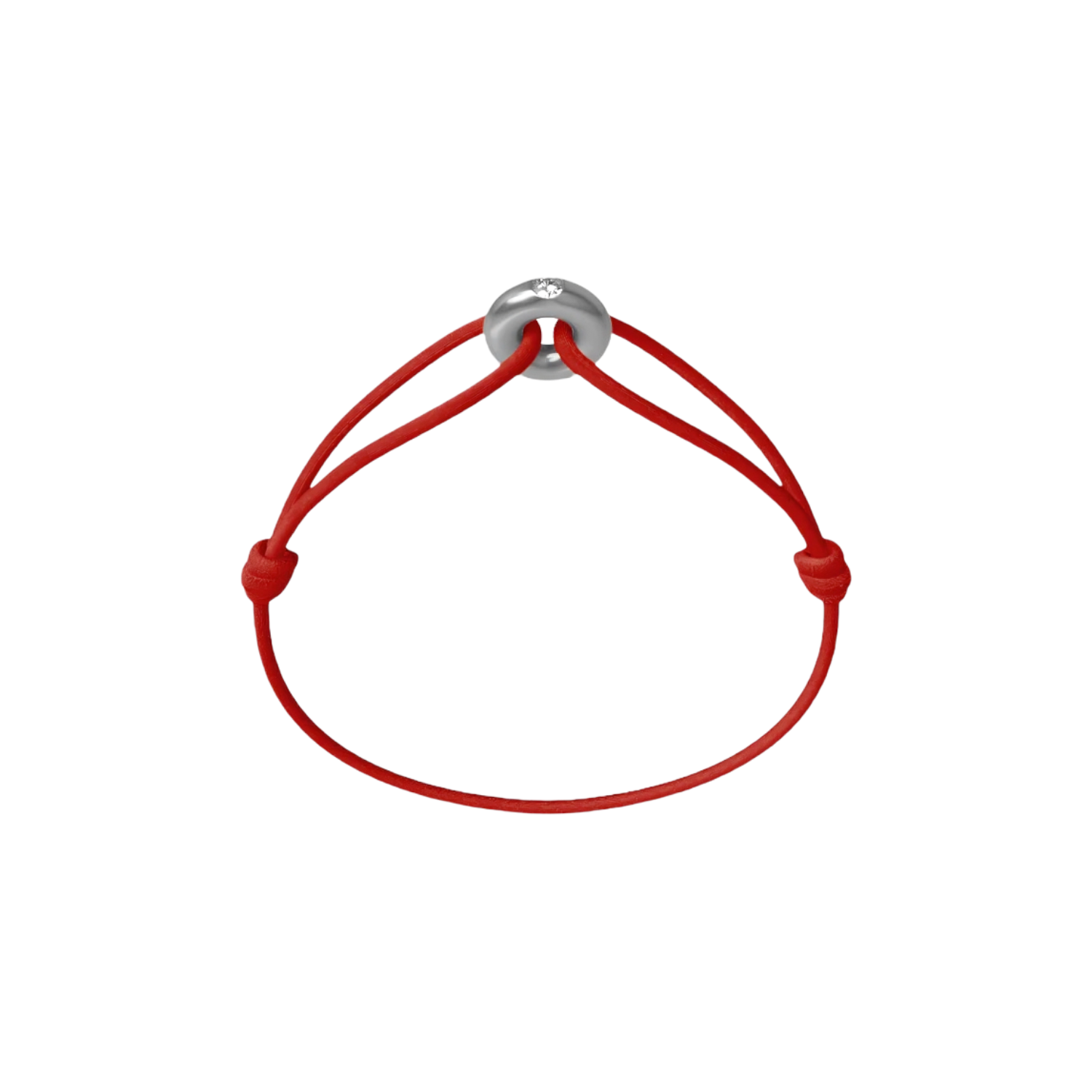 Mini Silver Soho Diamond Cord Bracelet