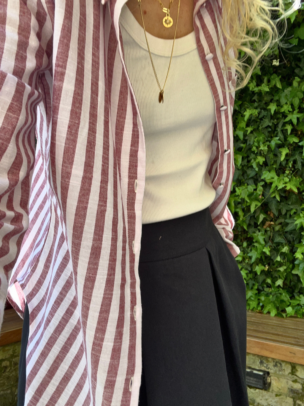 No More Nobody René Linen Shirt – Tailored Long Sleeve Button-Down