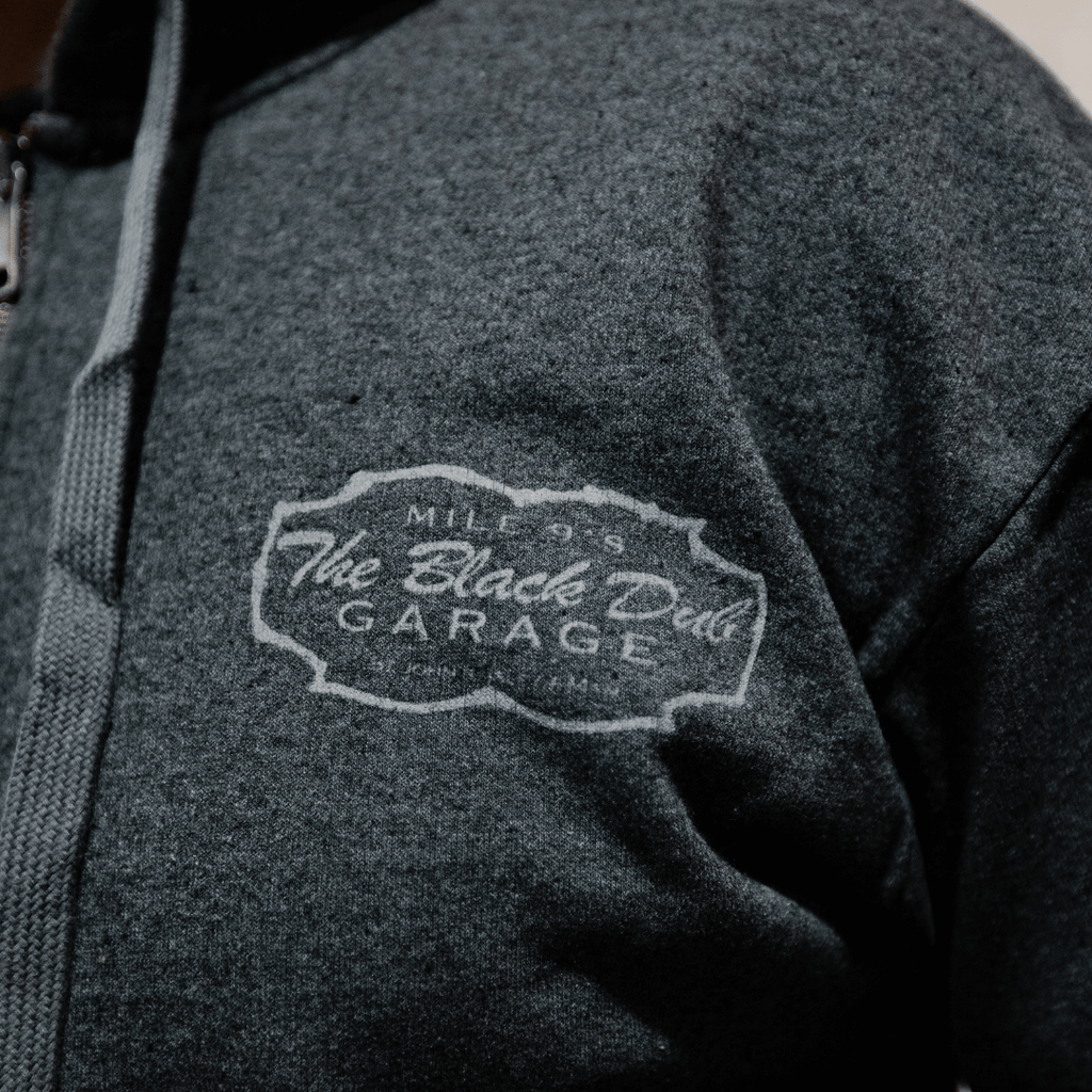 Uggly & Co Black Dub Recycled Cotton Garage Hoodie – Vintage Style