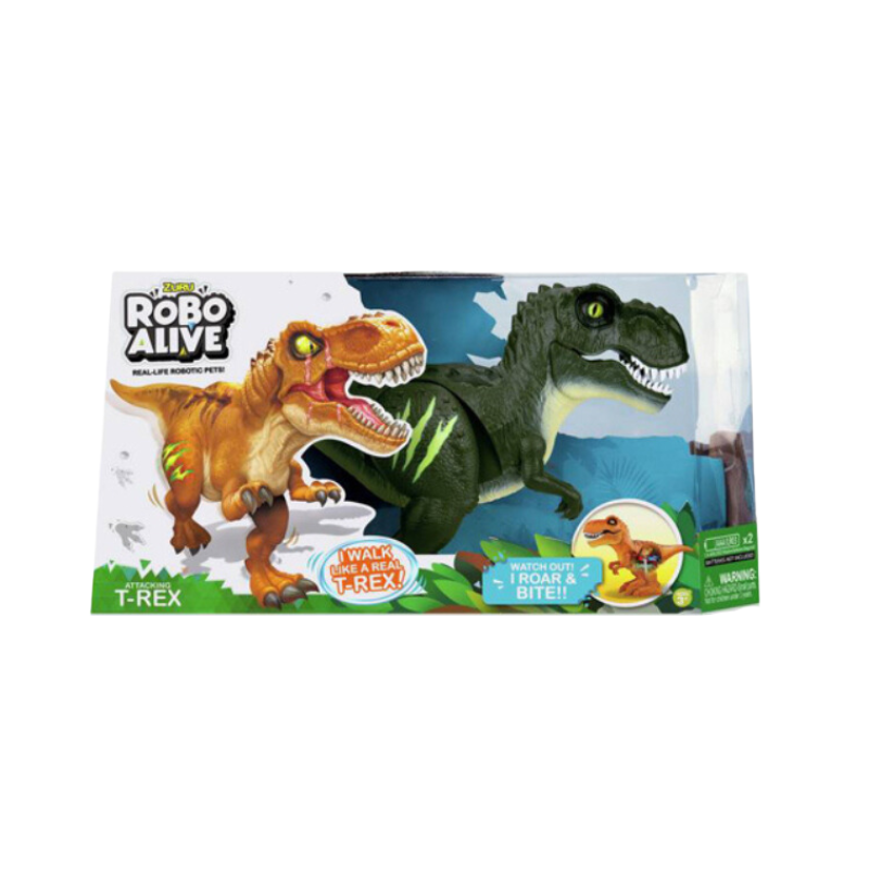 Robo Alive T-Rex Interactive Robotic Dinosaur Toy - Jungle Green