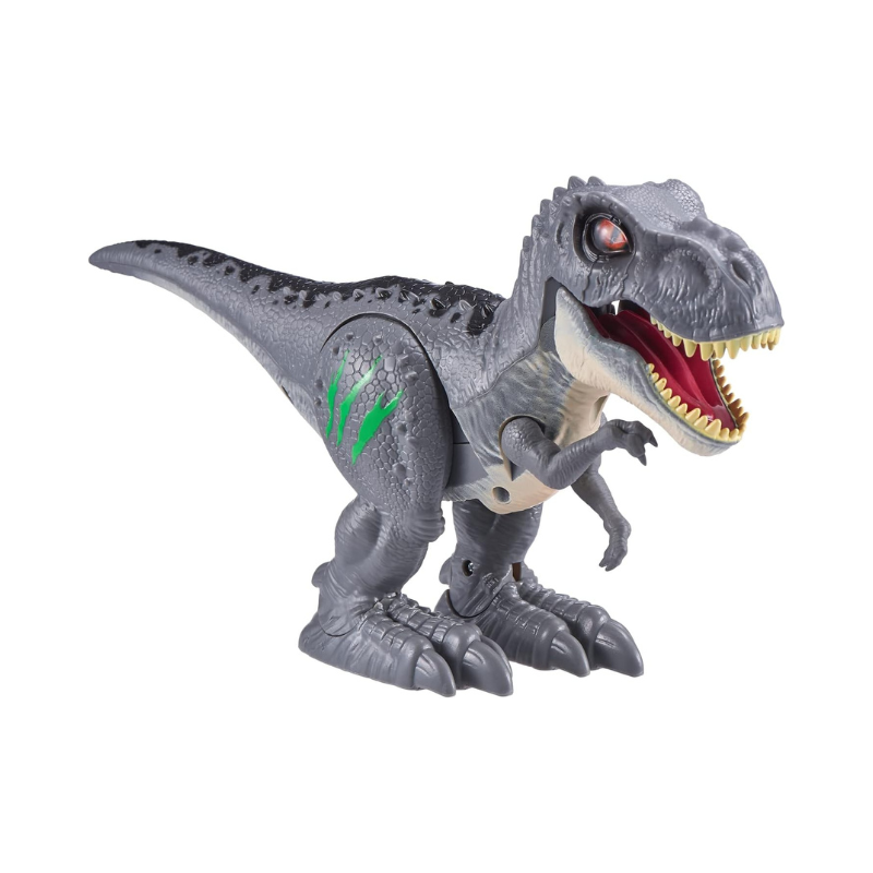 Robo Alive T-Rex S2 Grey - Interactive Walking Robotic Dinosaur Toy