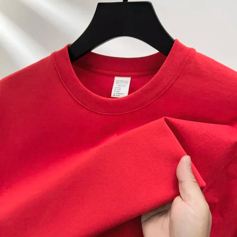 Men’s 100% Cotton Classic T-Shirt – Short Sleeve Crew Neck
