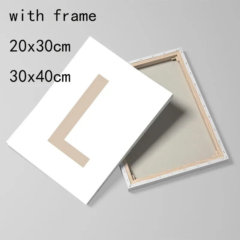 Modern Japanese Crane Canvas Posters – Elegant White Bird Wall Art Print
