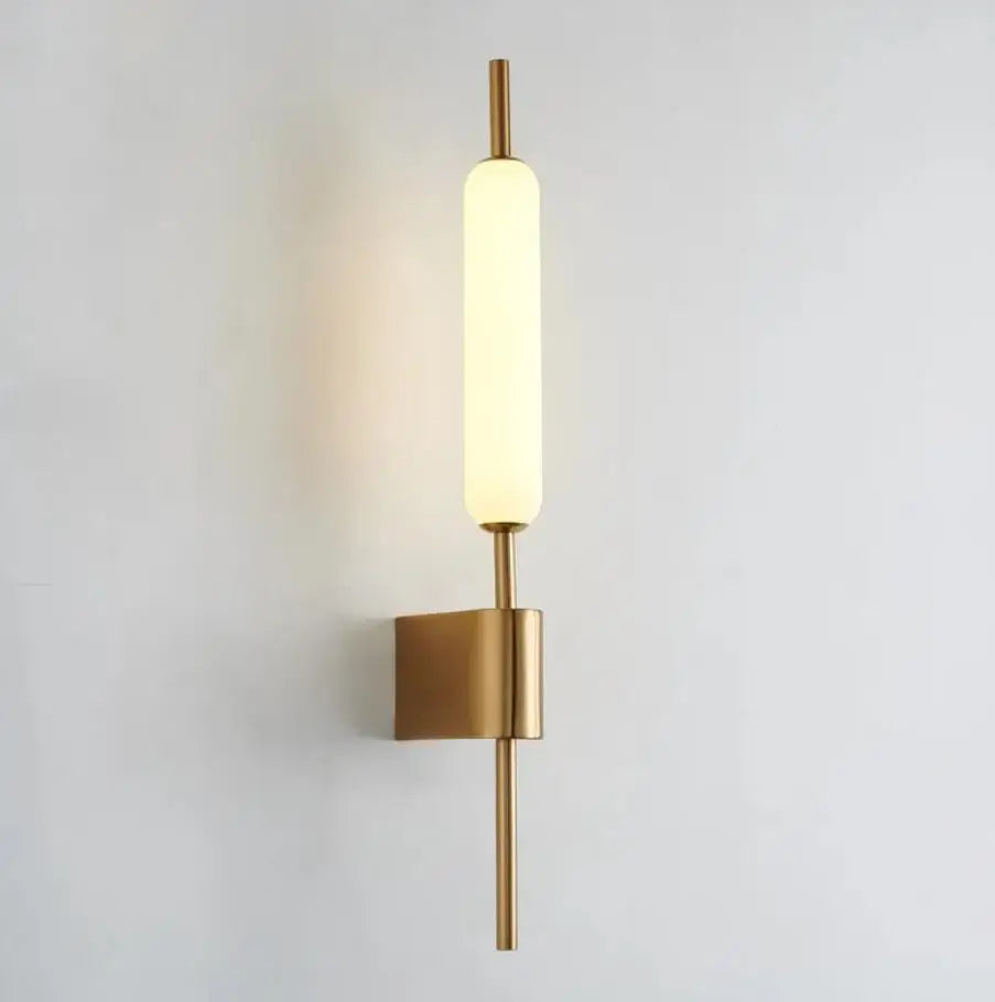 Light My House Chiraag Gold Wall Lamp – Modern Warm White LED Sconce