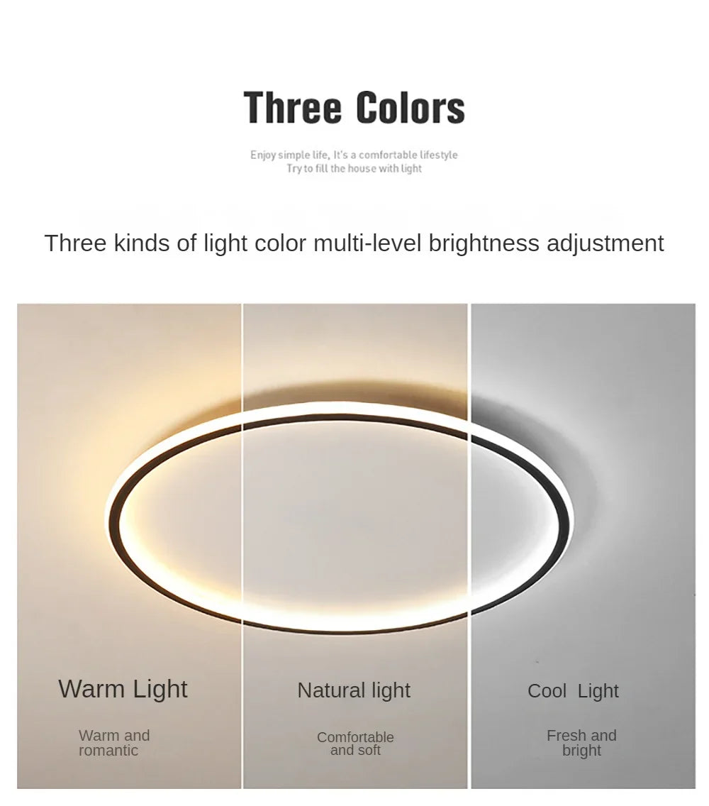 Light My House LED Ring Flush Mount Chandelier | Dimmable Ceiling Light