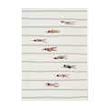 Minimal Swimmers Art Print – Nordic Minimalist Unframed Poster