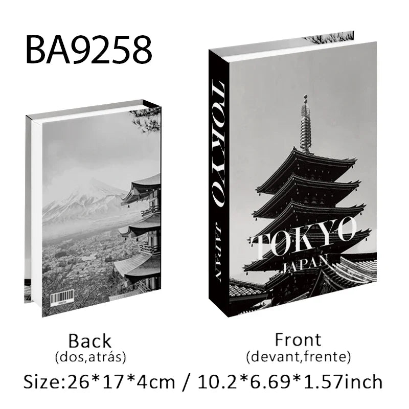 Travel City Decorative Display Books with Hidden Storage – Paris, London, New York, Tokyo & More