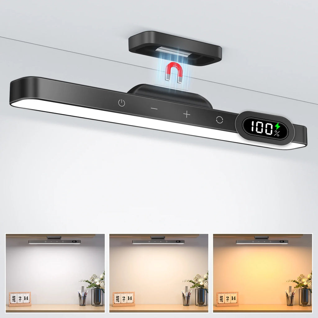 Rechargeable LED Mirror & Cabinet Light Bar – 3 Color, Dimmable, Magnetic, Remote Control