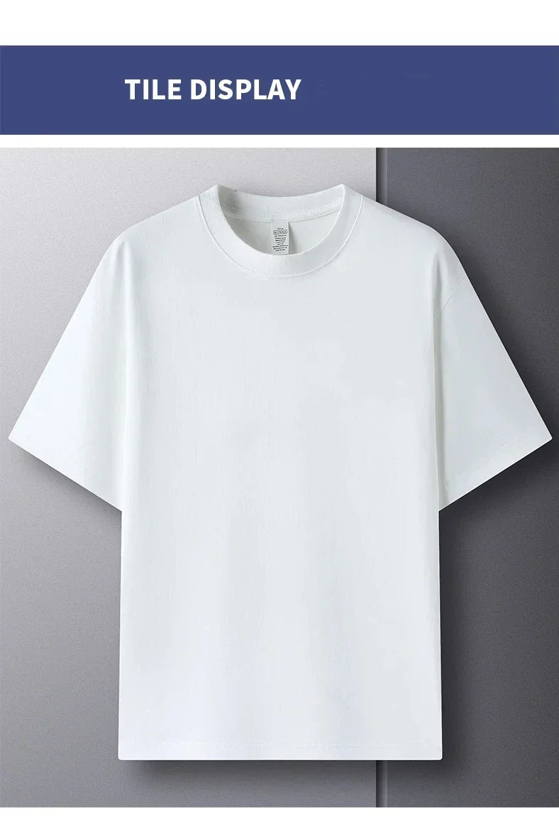 Men’s 100% Cotton Classic T-Shirt – Short Sleeve Crew Neck