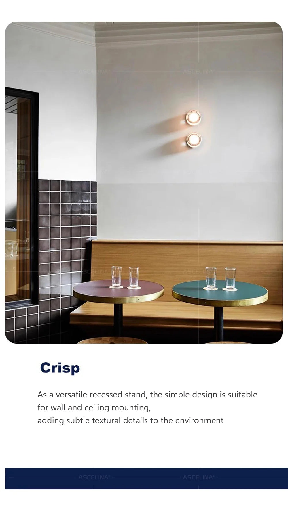 Modern Jelly LED Wall Lamp – Round Glass Wall Light