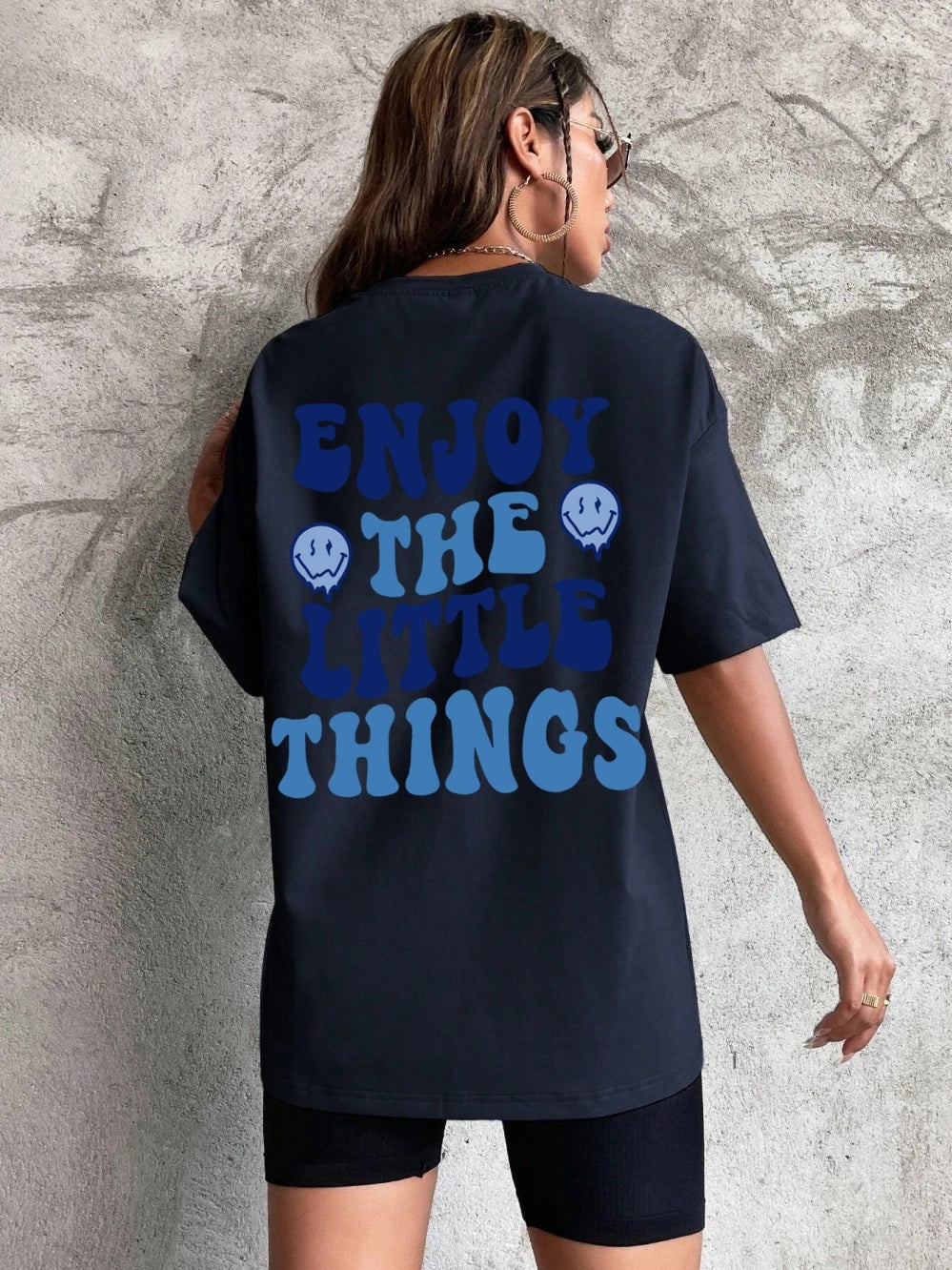Enjoy The Little Things Oversized T-Shirt for Women - Streetwear Tee