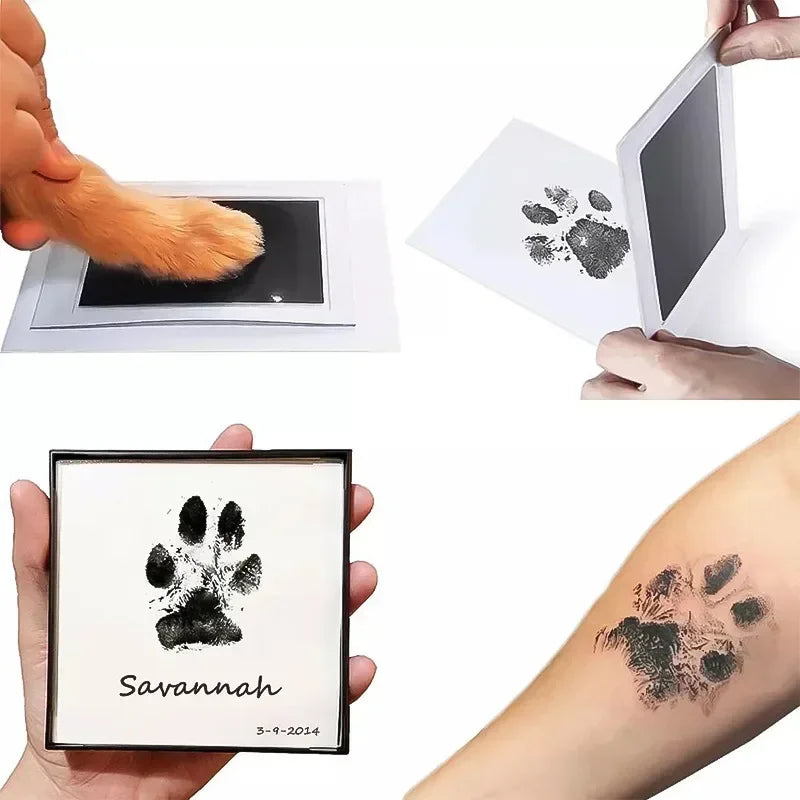 Non-Toxic Pet Paw Print Ink Kit - Clean Touch Cat & Dog Keepsake