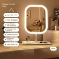 Modern LED Makeup Mirror – 3-Color Light Touch Vanity Mirror with Adjustable Brightness