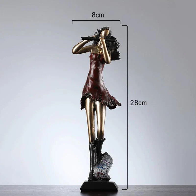 Vintage Musician Resin Figurines – Modern Jazz Band Sculptures for Home Décor