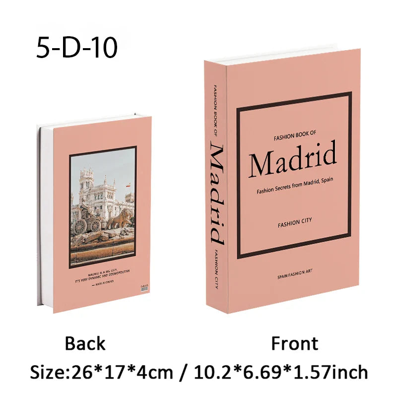 Travel City Decorative Display Books with Hidden Storage – Paris, London, New York, Tokyo & More