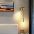 Light My House Gold LED Wall Lamp with Reading Light | Modern Sconce