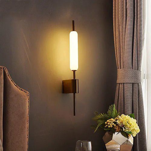 Light My House Chiraag Gold Wall Lamp – Modern Warm White LED Sconce
