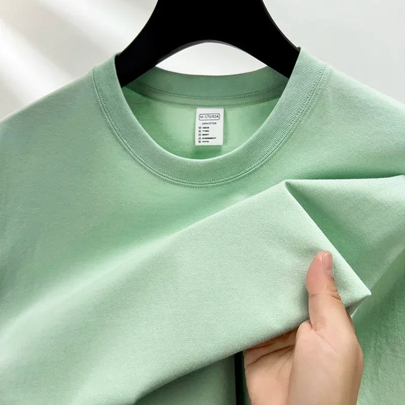 Men’s 100% Cotton Classic T-Shirt – Short Sleeve Crew Neck