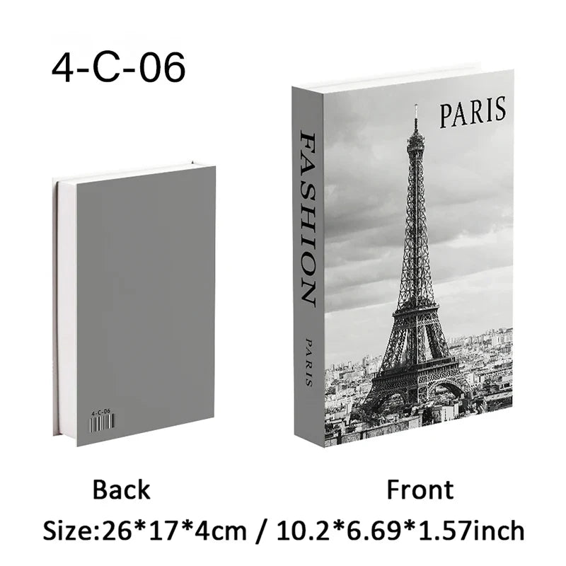 Travel City Decorative Display Books with Hidden Storage – Paris, London, New York, Tokyo & More