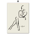 Abstract Line Art Posters – Minimalist Black & White Wall Art Prints for Modern Interiors | DArtano