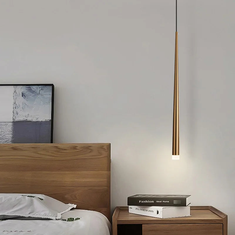 Light My House Sleek Drop LED Pendant Light – Adjustable Warm Lighting