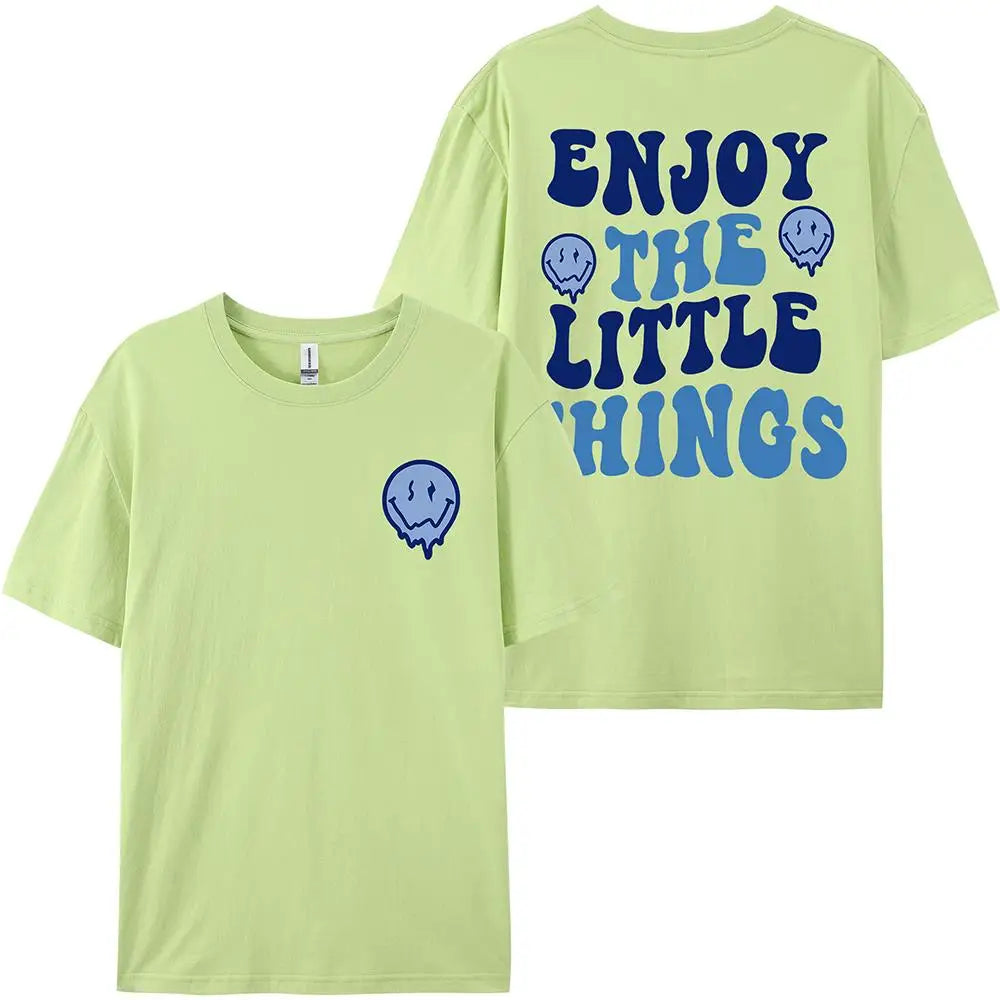 Enjoy The Little Things Oversized T-Shirt for Women - Streetwear Tee