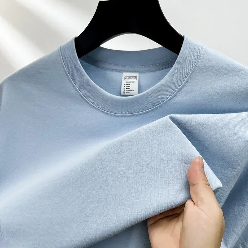 Men’s 100% Cotton Classic T-Shirt – Short Sleeve Crew Neck