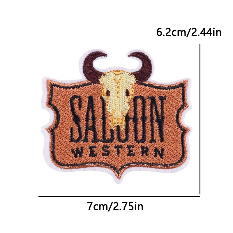 Cowgirl Boot Embroidered Patch Cowgirl Boot Embroidered Patch.
