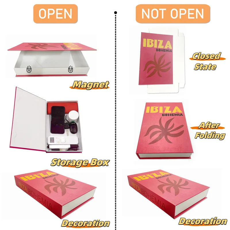 Travel City Decorative Display Books with Hidden Storage – Paris, London, New York, Tokyo & More