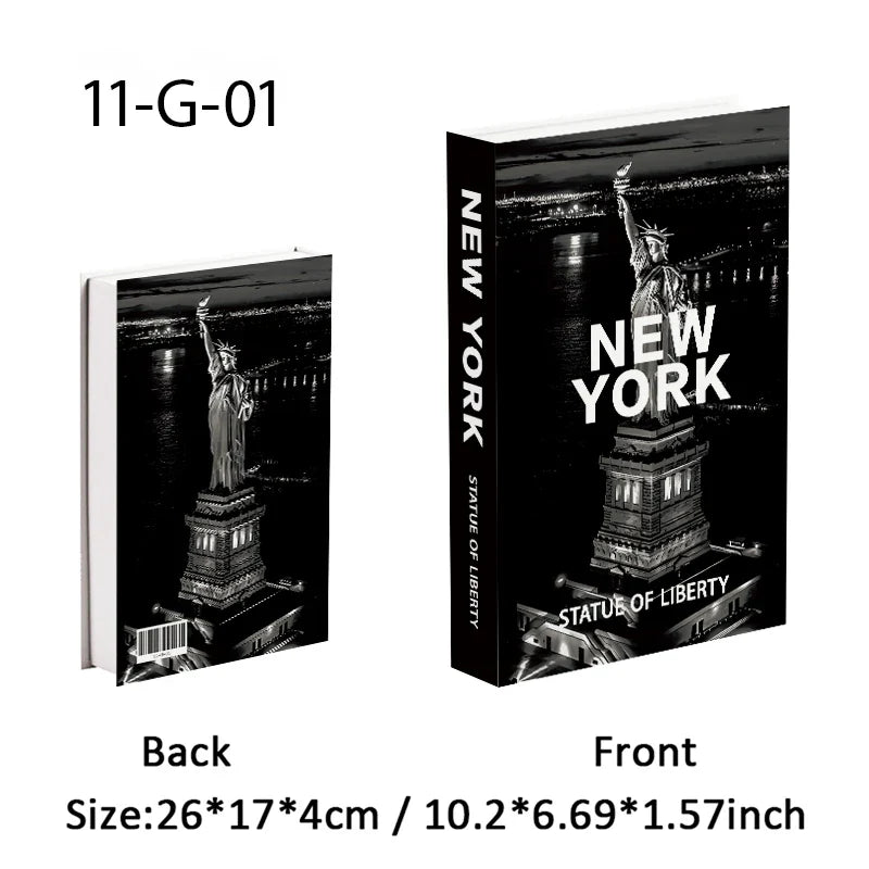 Travel City Decorative Display Books with Hidden Storage – Paris, London, New York, Tokyo & More