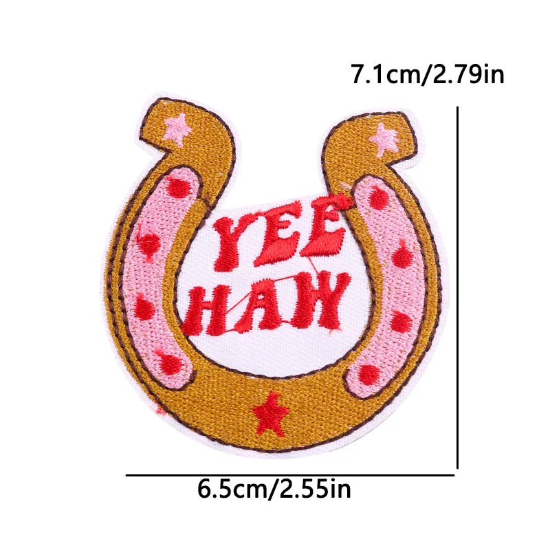 Cowgirl Boot Embroidered Patch Cowgirl Boot Embroidered Patch.
