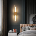 Light My House Emporium LED Wall Lamp | Modern Black & Gold Hardwired