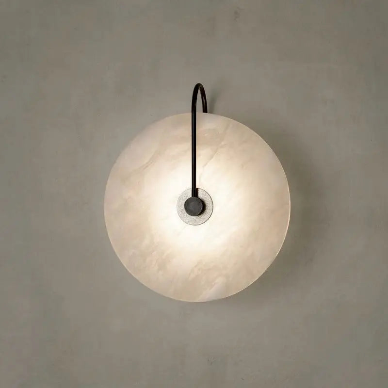 Light My House Marble Disc Wall Lamp – Modern Warm LED Sconce