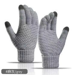 Winter Thermal Touch Screen Gloves – Warm Fleece Knit Unisex