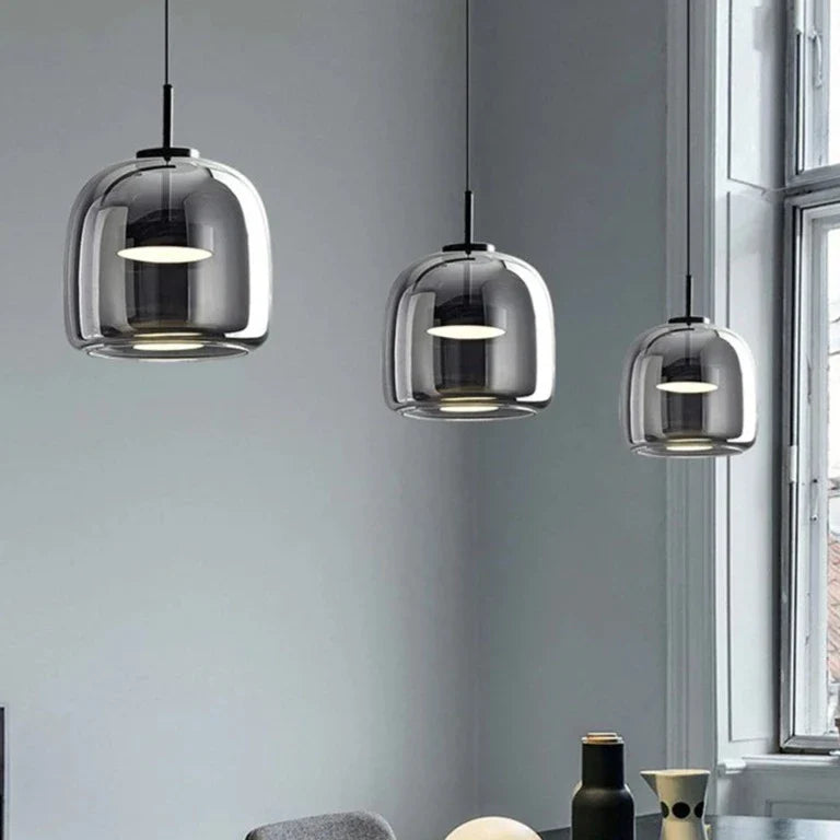 Light My House Dildale LED Pendant Lamp – Black & Gold Adjustable Light