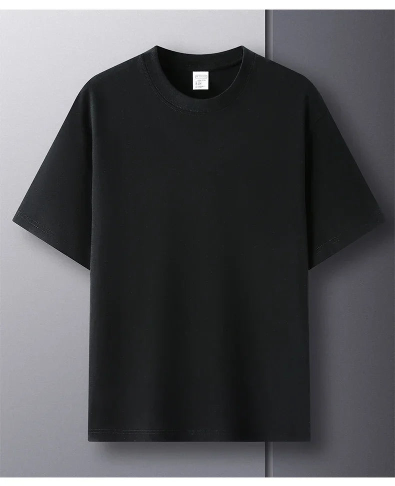 Men’s 100% Cotton Classic T-Shirt – Short Sleeve Crew Neck