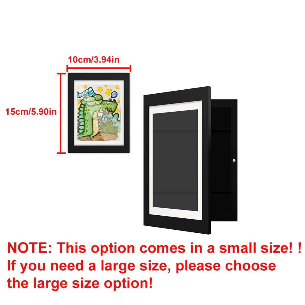 Magnetic Kids Art Frame – Front-Opening Display for Drawings & Photos