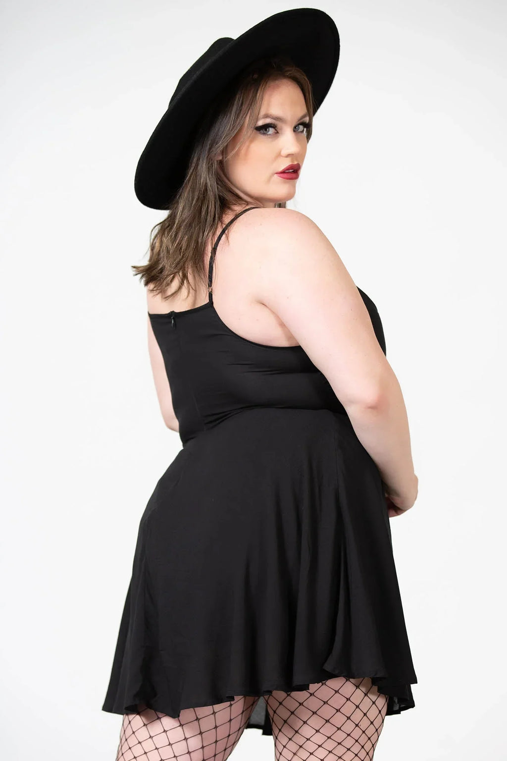 Killstar Sacralgia Black Lace A-Line Dress – Gothic Viscose Mini