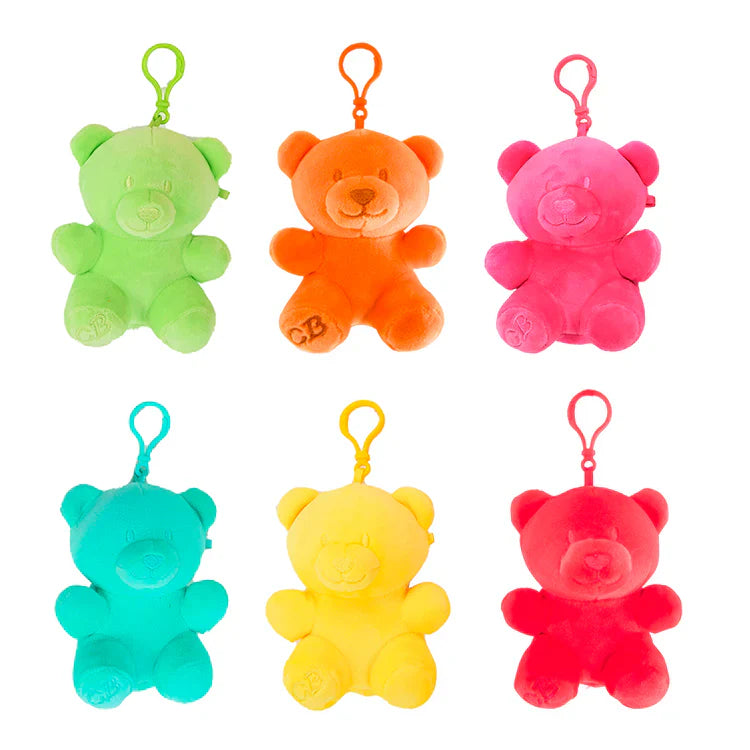 Snaps Candy Bears 4.5" Squishy Gummy Bear Plush Clip Bag Charm