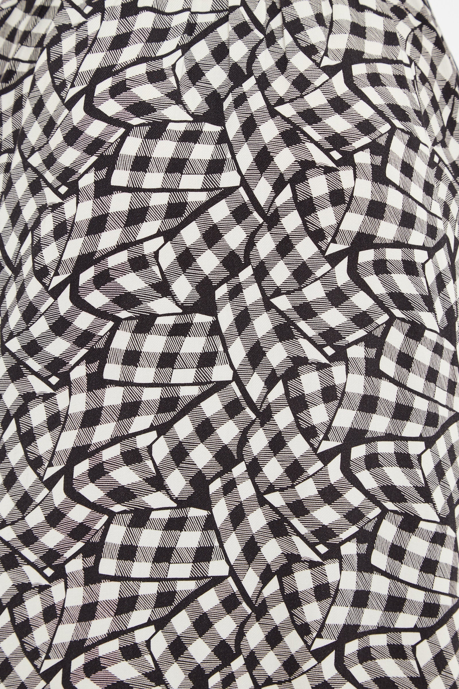 Louche Shauna Gingham Twist Print Short Sleeve Shirtdress