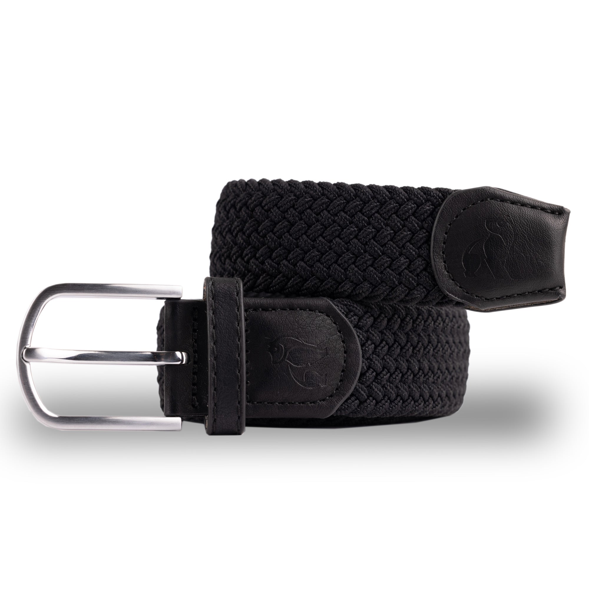 Swole Panda Woven Belt – Jet Black Recycled REPREVE Elasticated Belt