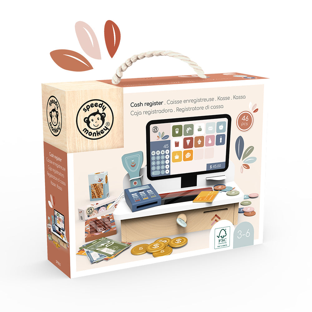 Speedy Monkey Cash Register with Accessories