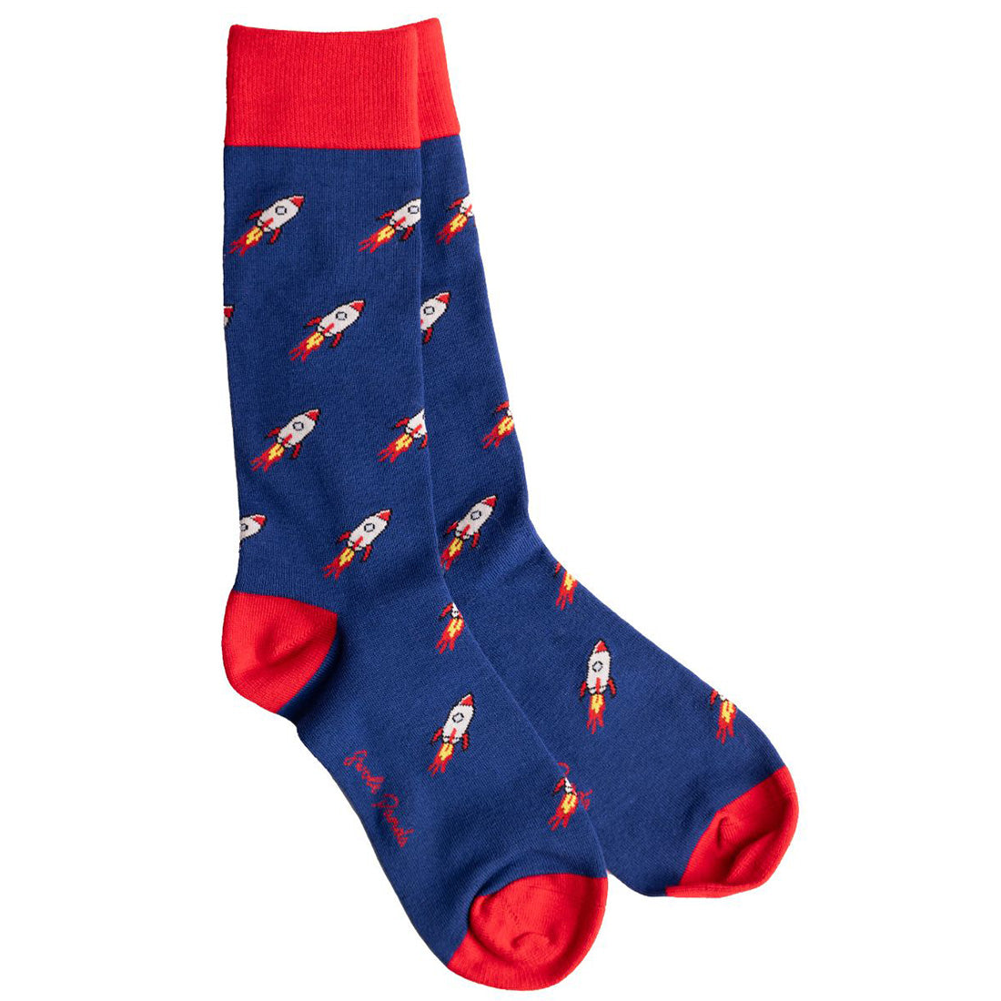 Swole Panda Rocket Ship Bamboo Socks – Sustainable Novelty Space Socks