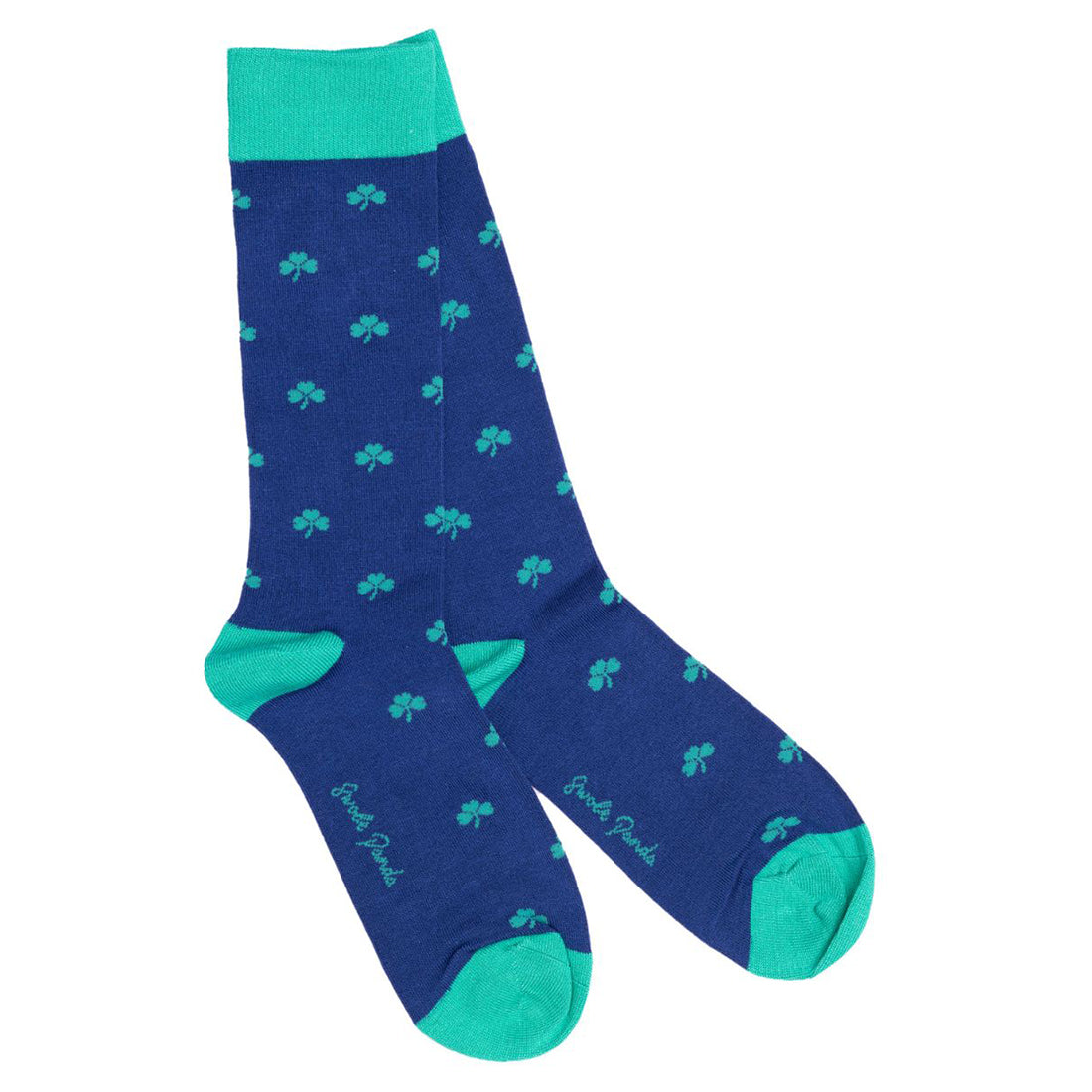 Swole Panda Clover Bamboo Socks – Breathable Patterned Dress Socks