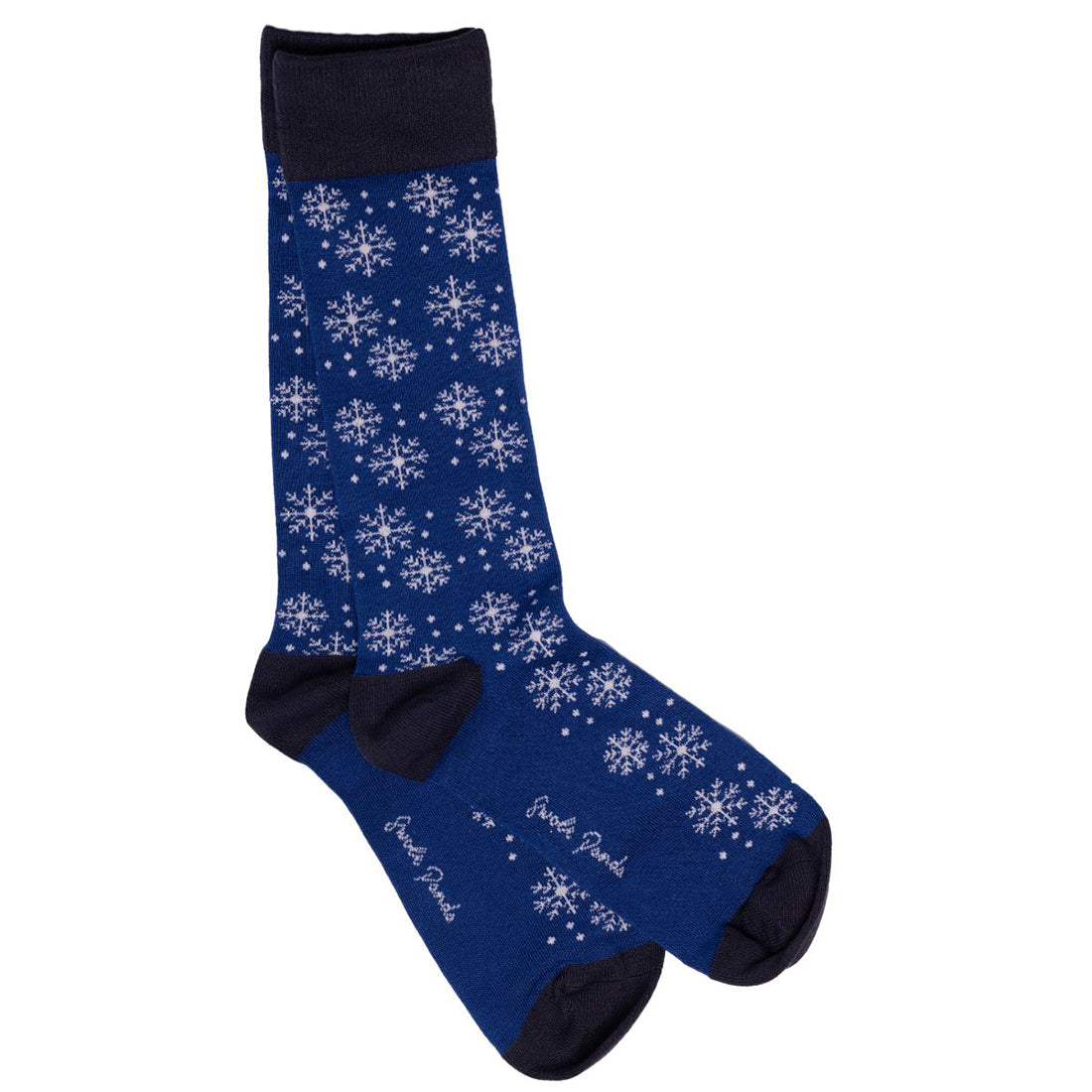 Swole Panda Men's Snowflake Bamboo Socks - Luxury Christmas Gift Box